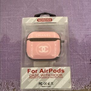Fashion Pink AirPods Case with Hook AirPod 3